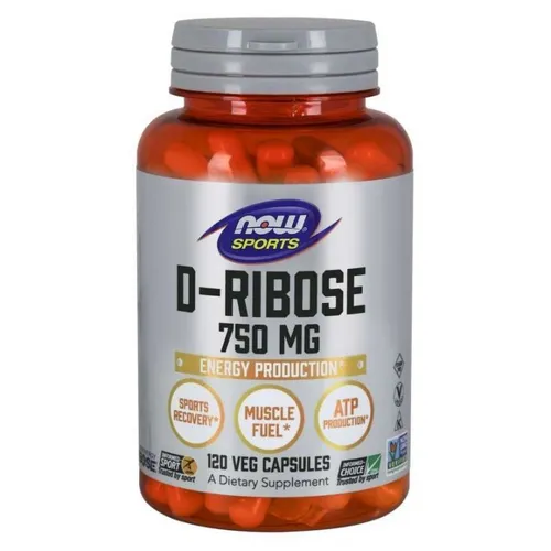 Produktbild Now Foods D-Ribose 750 mg, 120 Kapseln