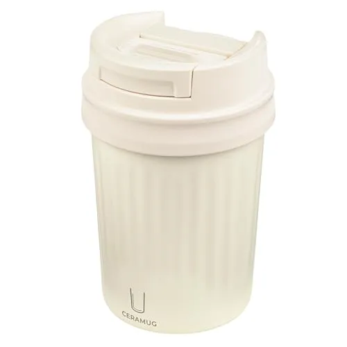 TROIKA Thermobecher CERAMUG, 300ml – Edelstahl mit Keramikbeschichtung