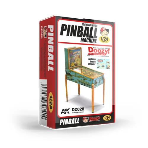 Produktbild AK Interactive Pinball Machine Flipper Flipperautomat Resin 1:24 Art. DZ028