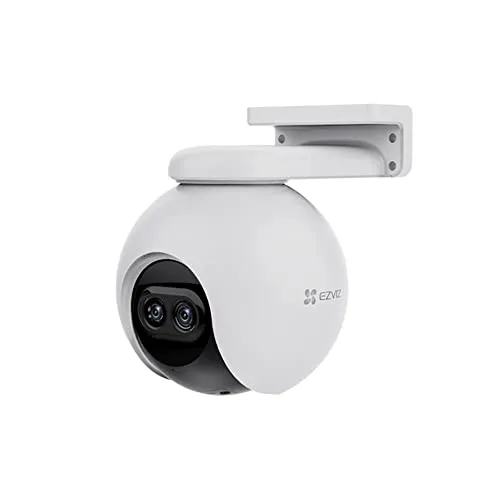 EZVIZ C8PF Full HD WiFi Überwachungskamera - Überwachungskamera mit Dual Lens und 360° Abdeckung, ideal für umfassende Sicherheit in Ihrem Zuhause. Ausgestattet mit Smart Nachtsicht und MicroSD Kartenslot.