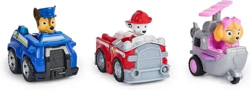 Paw Patrol, Deluxe Rettungsflitzer (Deluxe Rescue Racers) mit Rückziehmotor -...