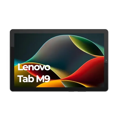 Lenovo Tab M9 – Tablet Touchscreen 9 Zoll HD (MediaTek Helio G80, 8 Kerne, 4 GB RAM, 64 GB eMMC, Android 12, WiFi + Bluetooth) Transparente Schutzhülle – Grau