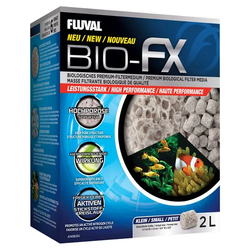 FLUVAL Ersatzfilter Bio FX 2 l - Biologisches Filtermedium für Aquarien, optimiert für effektive biologische Filterung und schnelle Entfernung von Ammoniak und Nitrit.