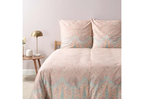 Bassetti Satin Bettwäsche INDIAN ROSES 41 Elfenbein in blau von Bassetti