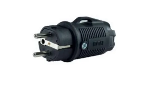 Rosi Gummi-Mobilstecker 2P+E 16A IP54 schwarz - 80410