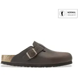 BIRKENSTOCK Hausschuhe Boston LEOI in Braun, Größe 46 - Bequeme Hausschuhe von BIRKENSTOCK, ideal für Zuhause. Mit anatomisch geformtem Fußbett für optimalen Komfort und Unterstützung.