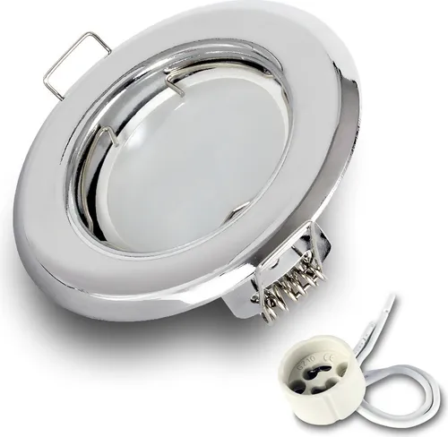 LED Einbaustrahler Rahmen Einbauspot GU10 7W Neutralweiss 4000K Einbaurahmen Deckenstrahler Spot RIK.15