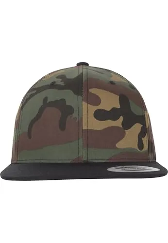 Flexfit Cap Classic Snapback 2-Tone, Green Camo/Black, one Size, 6089TC - Original FLEXFIT Baseball Cap im modernen Carbon-Look. Das elastische Schweißband sorgt für optimalen Tragekomfort. Ideal für Freizeit und Sport. Dezentes Design ohne störende Aufdrucke.
