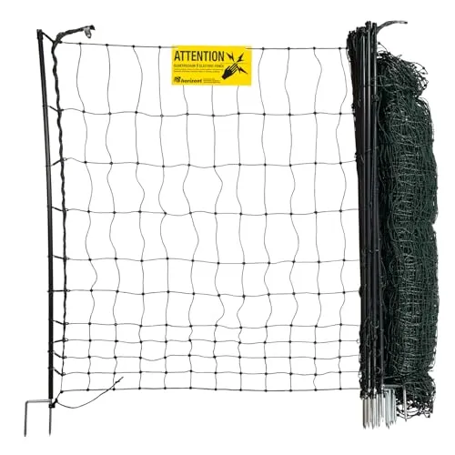 horizont easyLine Hühnerzaun 25m lang, 105 cm hoch, Elektrozaun Hühner