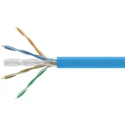 Equip Instal.Kab Cat6A U/UTP Dca 305.00m Blau LSZH - Netzwerkkabel für hohe Datenübertragungen, mit LSZH-Material für weniger Rauchentwicklung im Brandfall.
