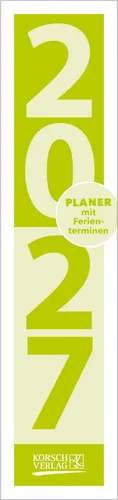 Streifenplaner Compact Grün 2027 Verlag Korsch