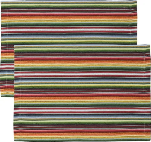 Sander Tischset Strip 2er-Pack bunt 35x50 cm von Sander