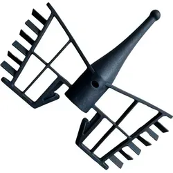 Rühraufsatz Quirl Schmetterling Rührer passend für Monsieur Cuisine Connect + Smart - Schwarz
