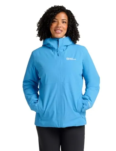 Jack Wolfskin Wisper INS Jacket W sky blue (1523) L - Funktionsjacke für Damen, ausgestattet mit TEXAPORE ECOSPHERE PRO Material für optimalen Wetterschutz und PRIMALOFT Isolierung für exzellente Wärme. Ideal für Wanderungen und den Alltag.