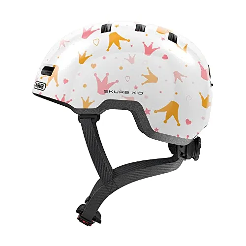 ABUS Kinderhelm Skurb Kid - Skater-Look Fahrradhelm für Mädchen und Jungen - Fahrradhelme für Kinder, leichter und robuster Helm mit Platz für einen Zopf – optimaler Schutz und Komfort für kleine Radfahrer.