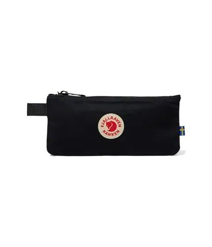 Fjallraven Kanken Federtasche Schwarz - Stilvolle Federtasche in Schwarz, ideal für Schule und Büro, mit robustem Material für Langlebigkeit.