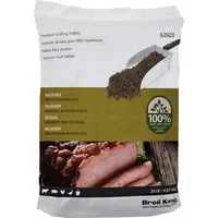 Broil King Hickory BBQ Holzpellets | 9,07 kg - Grillzubehör mit intensivem Hickory-Aroma, ideal für langes Grillen von Fisch, Braten und Ribs – perfekt für Euren Broil King Pellet Smoker.