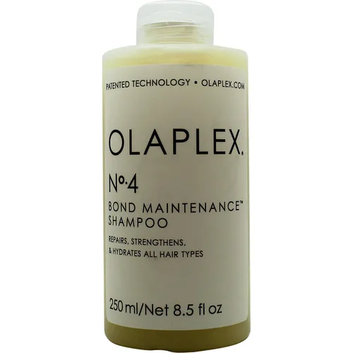 Olaplex No. 4 Bond Maintenance Shampoo 250ml - Shampoo für strapaziertes Haar, phosphat- und sulfatfrei, vegan und tierversuchsfrei – ideal für intensive Haarwiederherstellung.