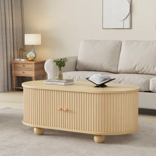 OKWISH Rechteckiger Esstisch aus Marmor mit Metallbeinen