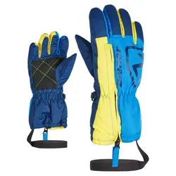 Ziener Leo-z Glove Mini persian blue (798) - Winterhandschuhe für Babies und Kleinkinder mit extra langem Reißverschluss für einfaches An- und Ausziehen, wasser- und windabweisend sowie PFC-frei für umweltfreundlichen Schutz im Schnee.