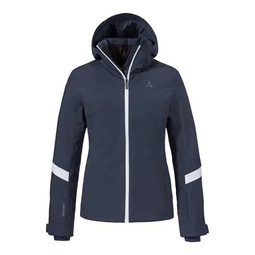 Schöffel Damen Jacket Kanzelwand L Ski - Navy Blazer, 44 EU - Funktionsjacken mit 10.000 mm Wassersäule, perfekt für aktive Skifahrerinnen. Hohe Atmungsaktivität und 4-Wege-Stretch sorgen für besten Komfort und Bewegungsfreiheit.
