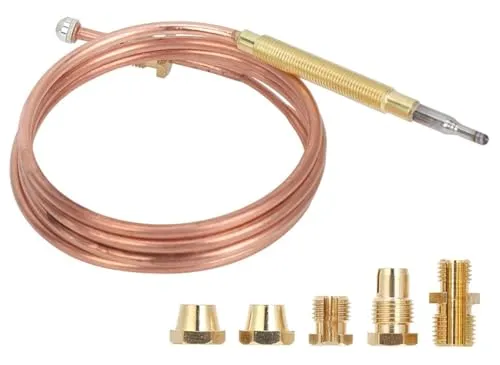 Thermoelement, Universal, 150 cm, mit Aufsätzen, anpassbar, für Kochgeräte