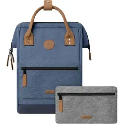 Cabaïa Adventurer Rucksack Paris Medium 18L - Wasserabweisend & Laptopfach bis 13 Zoll - Laptop-Rucksack mit 18L Volumen, wasserabweisend und vegan zertifiziert. Ideal für Reisen und Arbeit, mit gepolstertem Laptopfach und praktischen Vordertaschen.