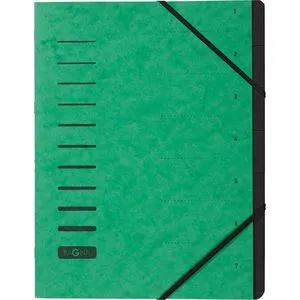 Pagna 40058-03 A4 Ordnungsmappe 7 Fächer grün