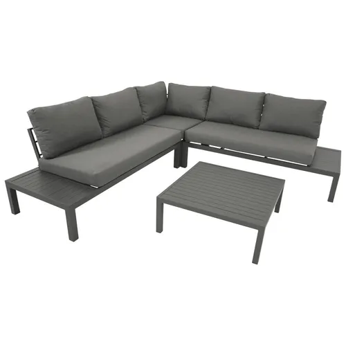 Lounge Set Aluminium Outdoor Gartenmöbel Ecksofa Tisch Sitzgruppe Terrasse