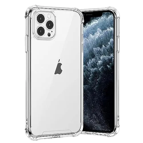 gueche Hülle für iPhone 11 Pro Max, Durchsichtig Schutzhülle mit Weiche Silikon Handyhülle, Transparent Bumper Case Cover, mit dem kabellosen Laden kompatibel, Handyhalterung Fahrrad