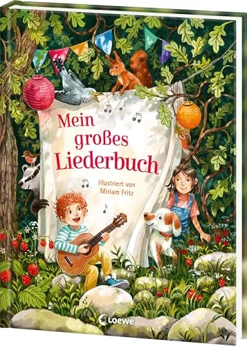 Mein großes Liederbuch: 111 wunderschöne Kinderlieder - Gesangsnoten für Kinder ab 2 Jahren, ideal für die ganze Familie - mit Notensätzen und Gitarrengriffen für unvergessliche musikalische Momente.