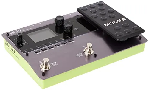 MOOER GE150 Amp Modelling Multi Effects Pedal - E-Gitarren-Multieffektpedale mit 55 hochwertigen AMP-Modellen und 151 verschiedenen Effekten. Ideal für kreative Musiker, die den Klang eines Röhrenverstärkers simulieren möchten.