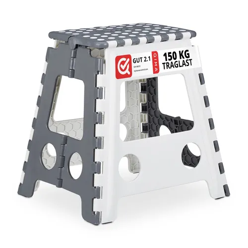 Faltbarer Klapphocker für 150 kg – rutschfest und leicht - Hocker & Barhocker – ideal für Camping und Zuhause, klappbar und mit maximaler Tragfähigkeit von 150 kg, perfekt für jeden Raum.