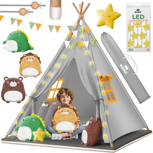 KIDIZ Spielzelt Tipi Zelt für Kinder