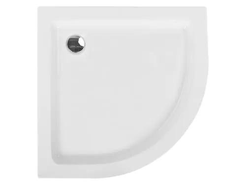 BELIANI Duschwanne Halbrund 80x80 cm