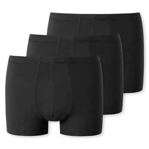 uncover by Schiesser Retro Short - 3er Pack (S Schwarz) - Retroshorts für Herren, weiches Bündchen und aus hochwertiger Baumwolle mit Stretch für optimalen Tragekomfort.