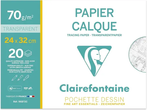 Clairefontaine Transparentpapier 240 x 320 mm 20 Blatt