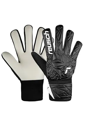 Reusch Attrakt Starter Solid Junior Torwarthandschuhe Kinder Jugendliche Fußballhandschuhe für Jungen und Mädchen geeignet für alle Wetterbedingungen und Spielfeldoberflächen