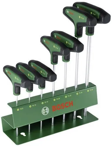 Bosch Torx-Schraubendreher Set 7-teilig mit T-Griff