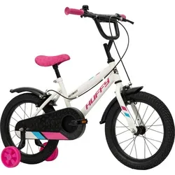 Huffy So Sweet 16-Zoll Kinderfahrrad - Weiß - Das Huffy So Sweet 16-Zoll Mädchenfahrrad begeistert mit einem ansprechenden Design und ist ideal für die ersten Fahrversuche. Mit abnehmbaren Stützrädern und zuverlässigen Bremsen unterstützt es junge Fahrerinnen beim Lernen.