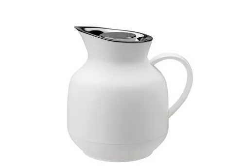 Stelton Isolierkanne Amphora - Stilvolle Teekanne mit Thermo-Glaseinsatz - Thermosflasche mit elegantem, antik inspiriertem Design und langlebigem Glaseinsatz für langanhaltend heiße Getränke. Ideal für Haushalt, Küche und Esszimmer.
