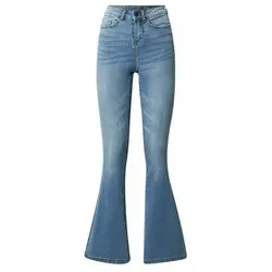 Noisy may Schlagjeans Sallie - Hochwertige Jeans in Blau - Stylische High Waist Schlagjeans aus 75% Baumwolle, ideal für trendbewusste Looks. Perfekt für jeden Anlass und bequem im Alltag.