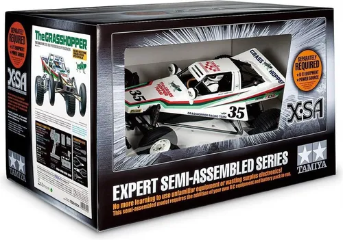 TAMIYA 46704 1:10 RC X-SA Grasshopper I - Fertig aufgebautes RC Modell - App- & ferngesteuerte Autos - Das hochwertige Tamiya Modell im Maßstab 1:10 ist bereits fertig aufgebaut und bietet eine erstklassige RC Ausstattung für sofortigen Fahrspaß.