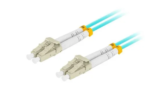 Patchcord światłowodowy Lanberg MM LC/UPC-LC/UPC DUPLEX 3.0mm OM3 50/125 LSZH 1m