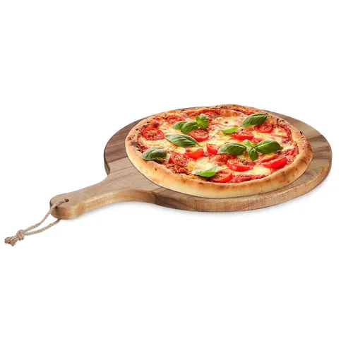 Pizzabrett Pizzaservierbrett Käseplatte Servierbrett rund 1,3 kg Pizzateller