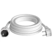 hb-digital 3m Verlängerungskabel mit Winkelstecker H05VV-F Kabel IP22