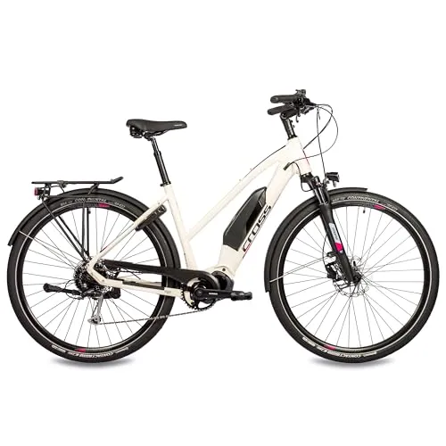 Airtracks 28 Zoll E-Bike Damen Trekking Fahrrad X-Tron SR1 City Elektrofahrrad Pedelec Mittelmotor Shimano STеPS E6100 Akku 504Wh 9 Gang Shimano ALIVIO RD-T4000-53 cm (Körpergröße 175-185cm)