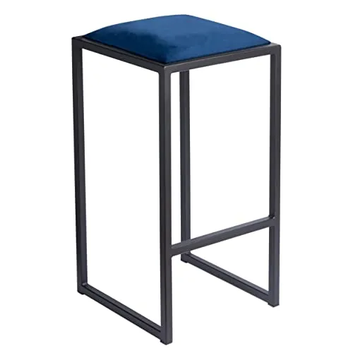 FERRO modern design Barhocker Schwarz ohne Lehne 64 cm in blau von FERRO modern design