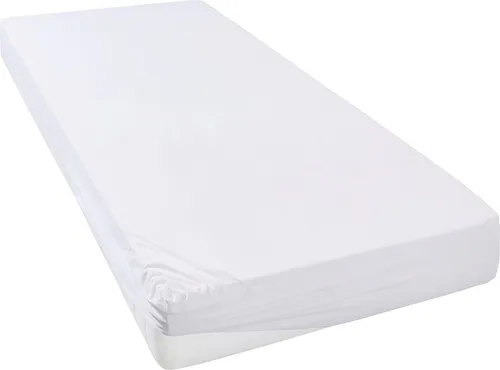 andas Spannbettlaken Greta in Gr. 90x200, 140x200 oder 180x200 cm, Jersey, Gummizug: rundum, (1 Stück), Premium Bettlaken aus Baumwolle, für Matratzen bis 23 cm Höhe