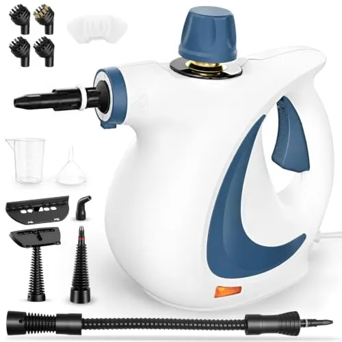 Handdampfreiniger 1300W mit 12-teiligem Zubehör